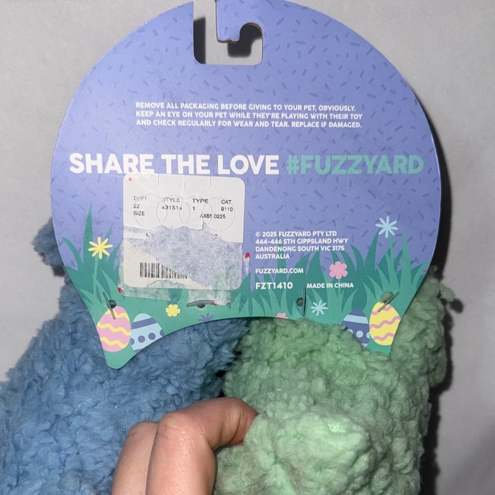 Fuzzyard Sheep Sweeties Easter Plush Dog Toy Set Machine Washable with Squeakers
